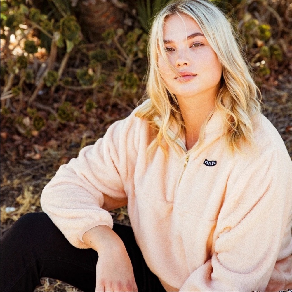 🌴🔆VOLCOM- PHEELIN PHUZZY PO JACKET SWEATER🔆🌴 - Picture 7 of 16